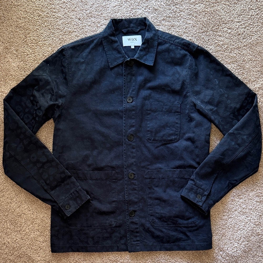 Wax London Men's Dark Blue Shirt Jacket